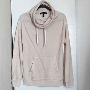 Derek Heart Cream Cowl Neck Sweatshirt